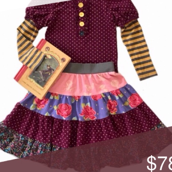 Matilda Jane Brushstroke Gentry tiered skirt from the Paint By Numbers - Picture 6 of 16